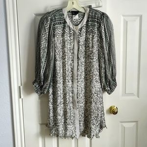 Women's 2 piece black and white Vintage Diane Freis Maxi Dress